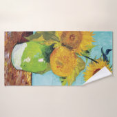 Trois tournesols, Van Gogh (Serviette de bain)