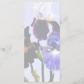 Trois Types de Menu de Mariage Iris (Dos)