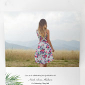 Trois Volets 6 Diplôme photo Triplé Faire-part (Intérieur en premier)