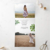 Trois Volets 6 Diplôme photo Triplé Faire-part (Intérieur)