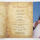 Trois Volets Automne Automne Maples Mariage Feuille Programme T (Intérieur au milieu)