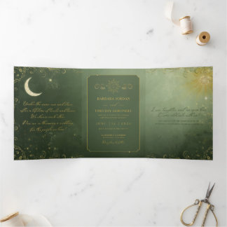 Trois Volets Barbara + Tim Trifold Wedding Invitation