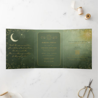 Trois Volets Barbara + Tim Trifold Wedding Invitation R12