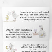 Trois Volets Carte de fête de la mère (du fils) (Intérieur en premier)