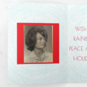 Trois Volets Carte de vacances Snowflo Rainbow (Intérieur en premier)