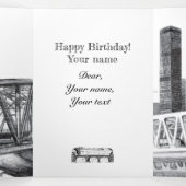 Trois Volets Carte Tri-Fold de Metro Bridge (Intérieur au milieu)