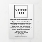 Trois Volets Carte triangulaire blanche pour produits d'affaire (Page de couverture)