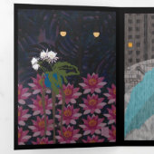 Trois Volets Carte triplée de nuit (Intérieur en premier)