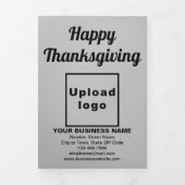 Trois Volets Carte triplée Gray de Thanksgiving Business (Page de couverture)