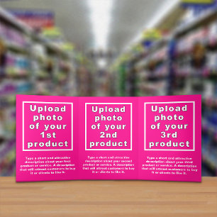 Trois Volets Carte triplée rose produits d'affaires