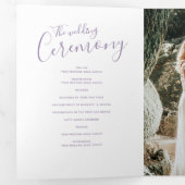 Trois Volets Cérémonie de renouvellement du mariage programme v (Intérieur en premier)