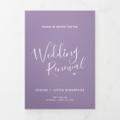 Trois Volets Cérémonie de renouvellement du mariage programme v (Page de couverture)