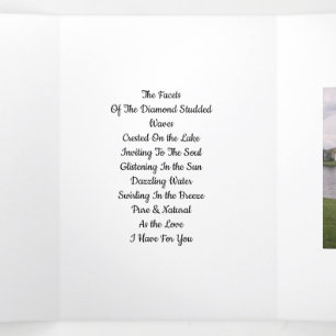 Trois Volets Facettes De L'Amour Carte Tri-Fold