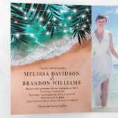 Trois Volets Faire invitation de mariage Z Fold tout compris po (Intérieur en premier)