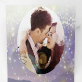 Trois Volets Faire nuptiale de Purple Mountain Invitation pliab (Intérieur en premier)