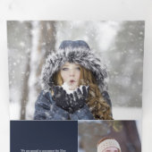 Trois Volets Faire-part Tri-Fold (Intérieur en premier)