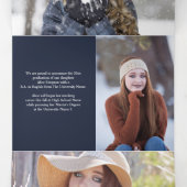 Trois Volets Faire-part Tri-Fold (Intérieur au milieu)