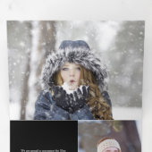 Trois Volets Faire-part Tri-Fold (Intérieur en premier)