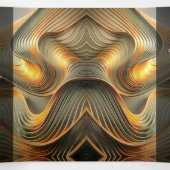 Trois Volets Flower Gold Sweet moderne 16 Party Invitation (Intérieur au milieu)