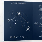 Trois Volets Invitation à un mariage romantique BookTok - Aries (Intérieur en premier)