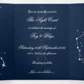 Trois Volets Invitation à un mariage romantique BookTok - Tauru (Intérieur au milieu)