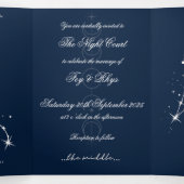 Trois Volets Invitation à un mariage romantique BookTok - Tauru (Intérieur au milieu)