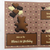 Trois Volets Invitation d'anniversaire "Croissance du coeur dou (Intérieur en premier)