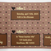 Trois Volets Invitation d'anniversaire "Croissance du coeur dou (Intérieur au milieu)