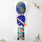 Trois Volets Invitation d'anniversaire de l'aventure spatiale - (Intérieur)