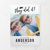 Trois Volets Invitation de la partie photographique de double d (Page de couverture)