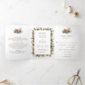 Trois Volets Invitation de mariage trifold d'hiver (Intérieur)