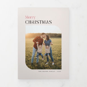 Trois Volets Invitation pliable lettre trifold à plusieurs phot