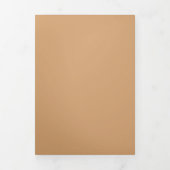 Trois Volets Invitation Pliable Triptyque - Sable Chaud (Page de couverture)