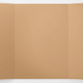 Trois Volets Invitation Pliable Triptyque - Sable Chaud (Intérieur au milieu)