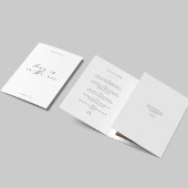 Trois Volets Invitation "Save the Date" Triptyque avec Photo