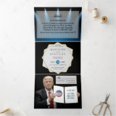 Trois Volets Invitation Trump Mariage (Intérieur)