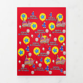 Trois Volets Joyeuse carte d'anniversaire 4, #4 Anniversaire Ja (Page de couverture)