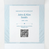 Trois Volets Mariage Spécial Ajouter Photo Faire-part Tri-Fold (Intérieur au milieu)