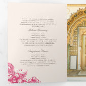 Trois Volets Mod Mehandi Programme traditionnel de mariage indi (Intérieur en premier)