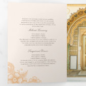 Trois Volets Mod Mehandi Programme traditionnel de mariage indi (Intérieur en premier)