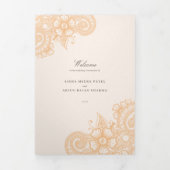Trois Volets Mod Mehandi Programme traditionnel de mariage indi (Page de couverture)