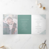 Trois Volets Monographie de la feuille de sauge verte programme (Intérieur)