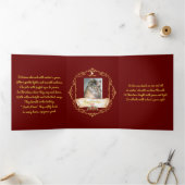 Trois Volets Noël Arrive Mais Une Fois Triplé Pet Carte De Vaca (Intérieur)