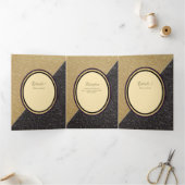 Trois Volets Nuestra Boda 6 pages Mariage espagnol Invitation (Intérieur)