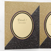 Trois Volets Nuestra Boda 6 pages Mariage espagnol Invitation (Intérieur en premier)