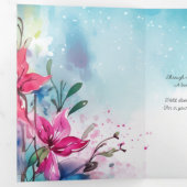 Trois Volets Perte de la carte de souvenir du bébé (Intérieur en premier)