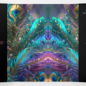 Trois Volets Plumes glamour Douceur 16 Invitation de fête (Intérieur au milieu)