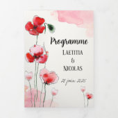 Trois Volets Programme "Coquelicots" (Page de couverture)