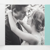 Trois Volets Programme de carré de renouvellement mariage des p (Intérieur au milieu)