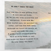 Trois Volets Programme de célébration de la vie d'Alzheimer (Intérieur en premier)